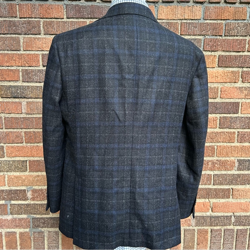 Joseph Abboud Men’s Checkered Wool/Cashmere 44R - Picture 3 of 12